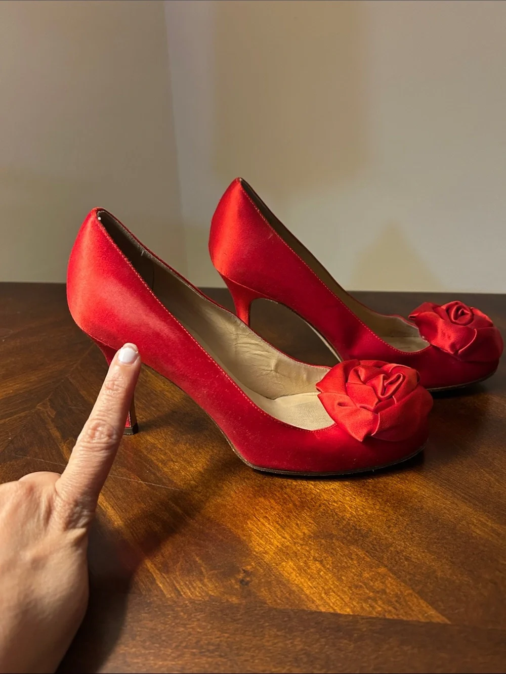kate spade Silk Rose Knot Heels